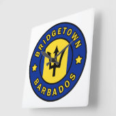 Bridgetown Barbados Vierkante Klok (Hoek)