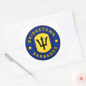 Bridgetown Barbados Vierkante Sticker (Envelop)