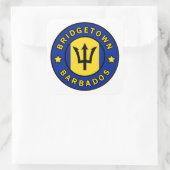Bridgetown Barbados Vierkante Sticker (Tas)