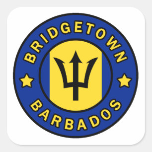 Bridgetown Barbados Vierkante Sticker