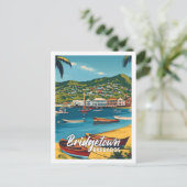 Bridgetown Barbados Vintage Beroemde Reisplaats Briefkaart (Staand voorkant)