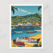 Bridgetown Barbados Vintage Beroemde Reisplaats Briefkaart (Voorkant)