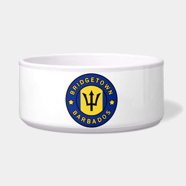 Bridgetown Barbados Voerbakje (Voorkant)