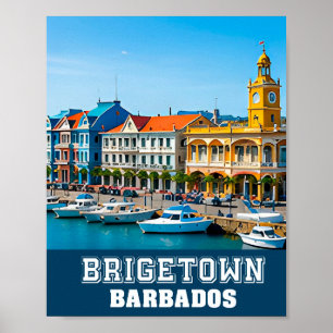 Bridgetown Historische Haven en Caribische Charme Poster
