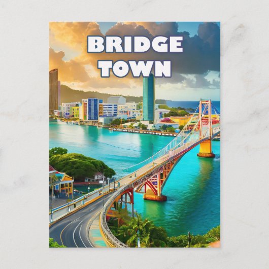 Bridgetown, jewel of the Caribbean Briefkaart (Voorkant)