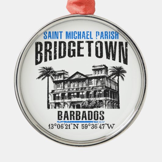Bridgetown Metalen Ornament (Voorkant)