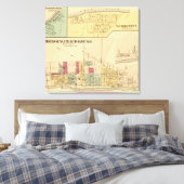 Bridgewater Borough with Shippingport Canvas Afdruk (Insitu (Slaapkamer))