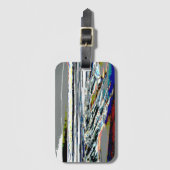 Bridgewater N.S. Riser's Beach Abstract print art Bagagelabel (Voorkant (verticaal))