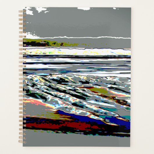 Bridgewater N.S. Riser's Beach Abstracte kunst Planner (Voorkant)