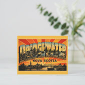 Bridgewater Nova Scotia Rivierhaven Briefkaart (Staand voorkant)