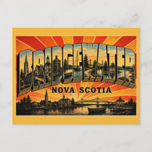 Bridgewater Nova Scotia Rivierhaven Briefkaart