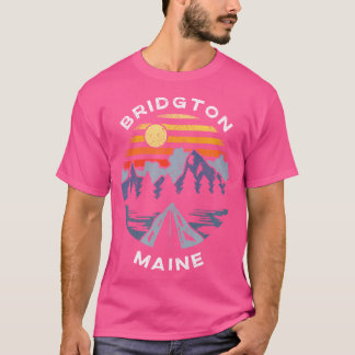 Bridgton Maine Mountains Vakantie Camping Souvenir T-shirt