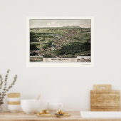 Bridgton, ME Panoramic Map - 1888 Poster (Keuken)
