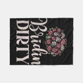 Bridin Dirty Funny Bride Fleece Deken (Voorkant (Horizontaal))