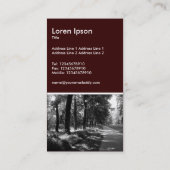 Bridle Path: donkerbruin Visitekaartje (Achterkant)