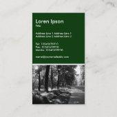 Bridle Path: donkergroen Visitekaartje (Achterkant)