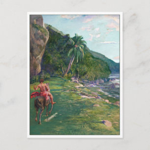 Bridle Path Tahiti door La Farge Briefkaart