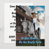 Bridle Vrijgezellenfeest nodigt uit Kaart (Voorkant / Achterkant)