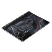 Bridled Black Stallion Face Notitieboek (Linkerzijde)