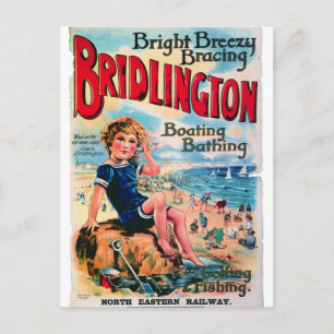 Bridlington England Vintage Travel briefkaart