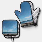 Bridlington-strand Ovenwant & Pannenlap Set (Voorkant / Achterkant)