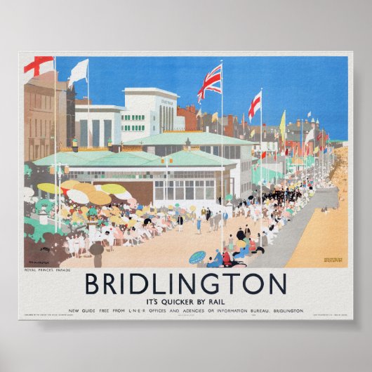 Bridlington UK Vintage Poster 1939 (Voorkant)