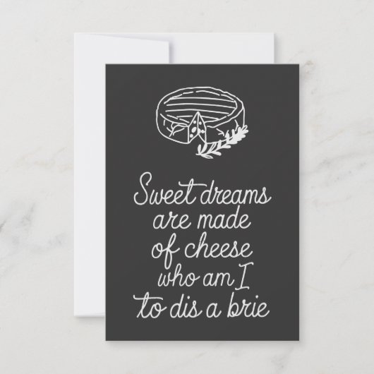 Brie Cheese Lover Kaart (Voorkant)