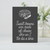 Brie Cheese Lover Kaart (Staand voorkant)