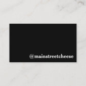 Brie Cheese Shoppe Shop Food Business Chef Foodie Visitekaartje (Achterkant)