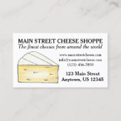Brie Cheese Shoppe Shop Food Business Chef Foodie Visitekaartje (Voorkant)