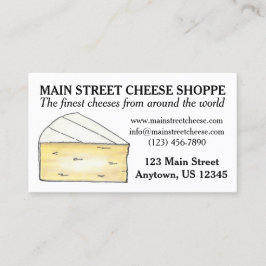 Brie Cheese Shoppe Shop Food Business Chef Foodie Visitekaartje