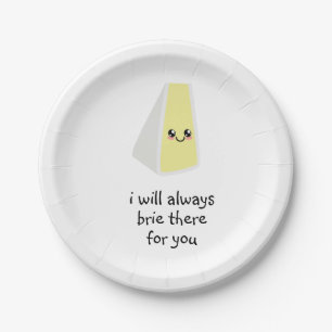 brie daar papieren bordje