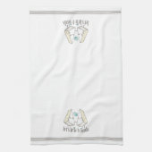 Brie Friends Cute Funny Cheese Pun Theedoek (Verticaal)