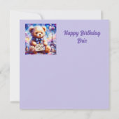 BRIE ~ Gelukkige verjaardag ~ Teddy Bear ~ (Achterkant)