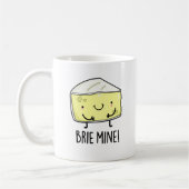 Brie Mine Funny Cheese Pun Koffiemok (Links)