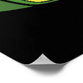 Brie-rex Funny Cheese TRex Pun Dark BG Poster (Hoek)