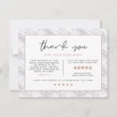 BRIE Roos Gold Lips en marmer Business Hartelijk d Kaart (Voorkant)