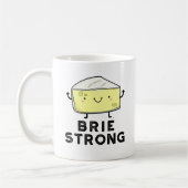 Brie Sterke Funny Positive Cheese Pun Koffiemok (Links)