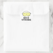 Brie Sterke Funny Positive Cheese Pun Ronde Sticker (Tas)