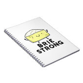 Brie Sterke Grappige Positieve Kaas Punt  Notitieboek (Rechterzijde)