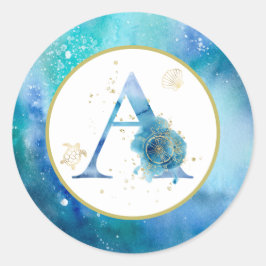 *~* BRIEF A - Beach Nautical Envelope Sticker