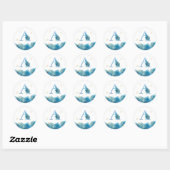 *~* BRIEF A - Beach Zee Ocean Envelope Sticker (Vel)