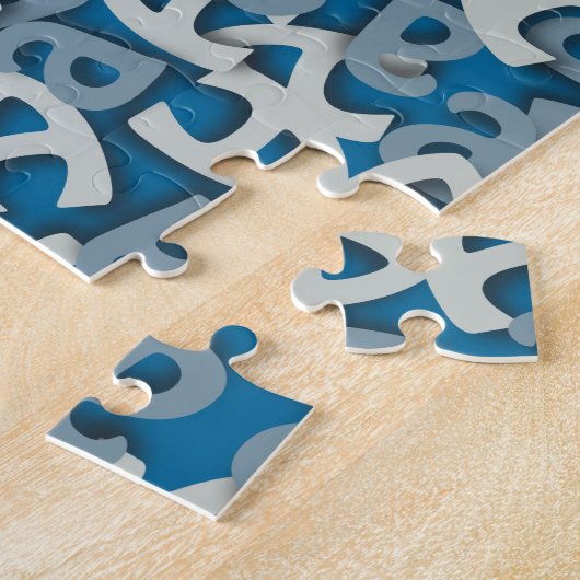 Brief A Blauw Legpuzzel (Zijkant)