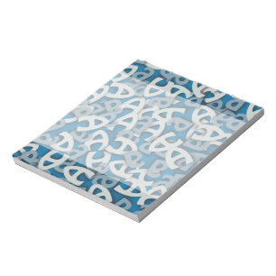 Brief A Blauw Notitieblok