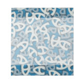 Brief A Blauw Notitieblok (Voorkant)