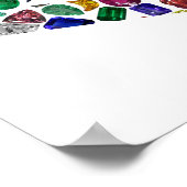 BRIEF-A, gemaakt met edelstenen Poster (Hoek)