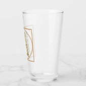 BRIEF A MONOGRAM Beauely Weddenschap New Home Gift Glas (Links)