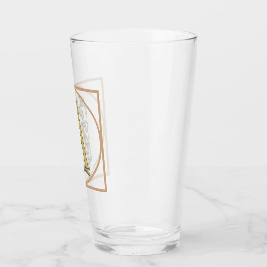 BRIEF A MONOGRAM Beauely Weddenschap New Home Gift Glas (Links)