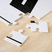 Brief A Monogram | Eenvoudig, modern, minimaal Legpuzzel (Zijkant)