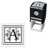 Brief A Monogram Zelfinktende Stempel (In situ)